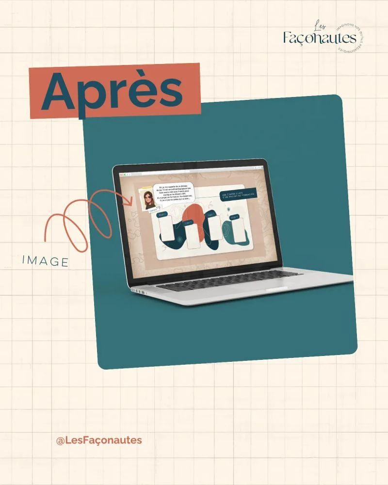 Après : le même module avec une image d'arrière-plan personnalisée aux couleurs du module